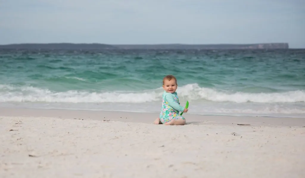 Baby at the beach
