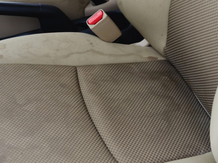 car seat interior stain